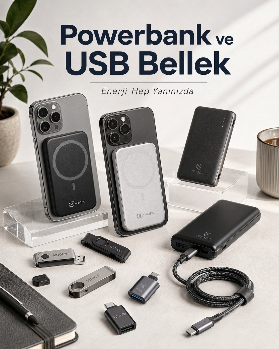 Powerbank Ve Usb Bellek