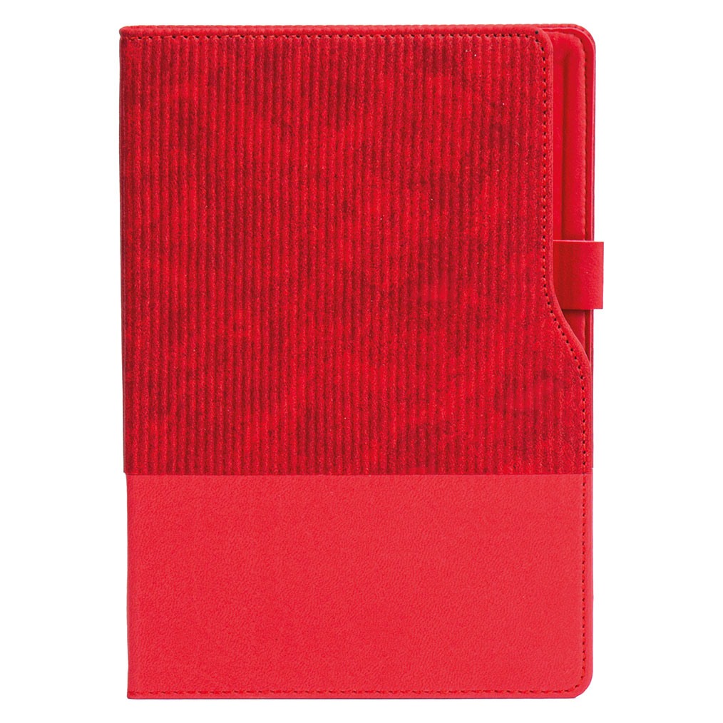 Kırmızı Pendik 15x21 cm Çizgili Defter
