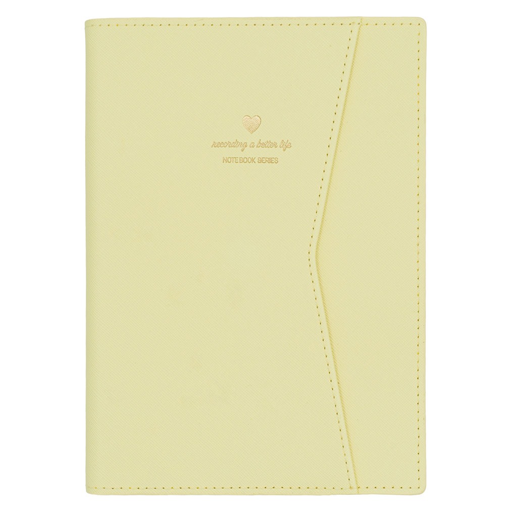 Sarı Cover-Pocket 15x21 cm Çizgili Defter