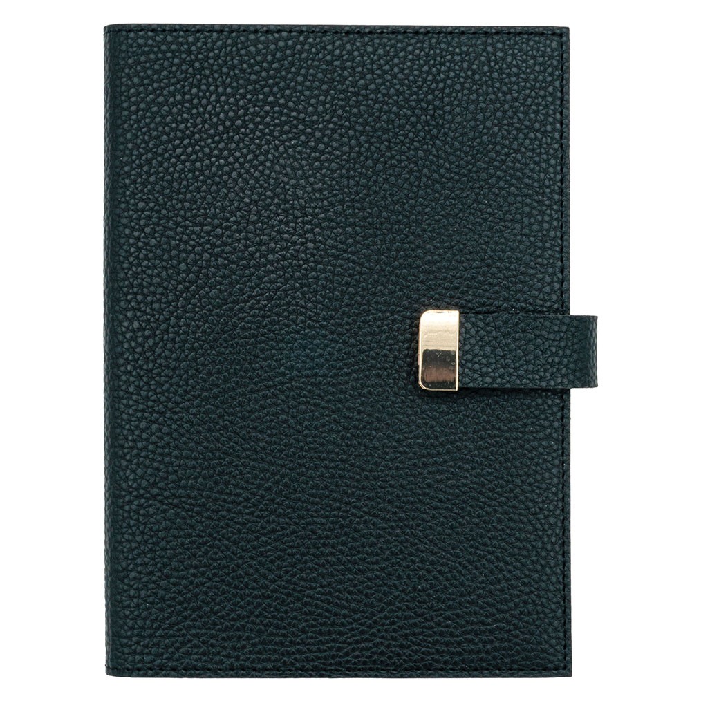 Siyah Executive Vegan 15x21 cm Çizgili Defter