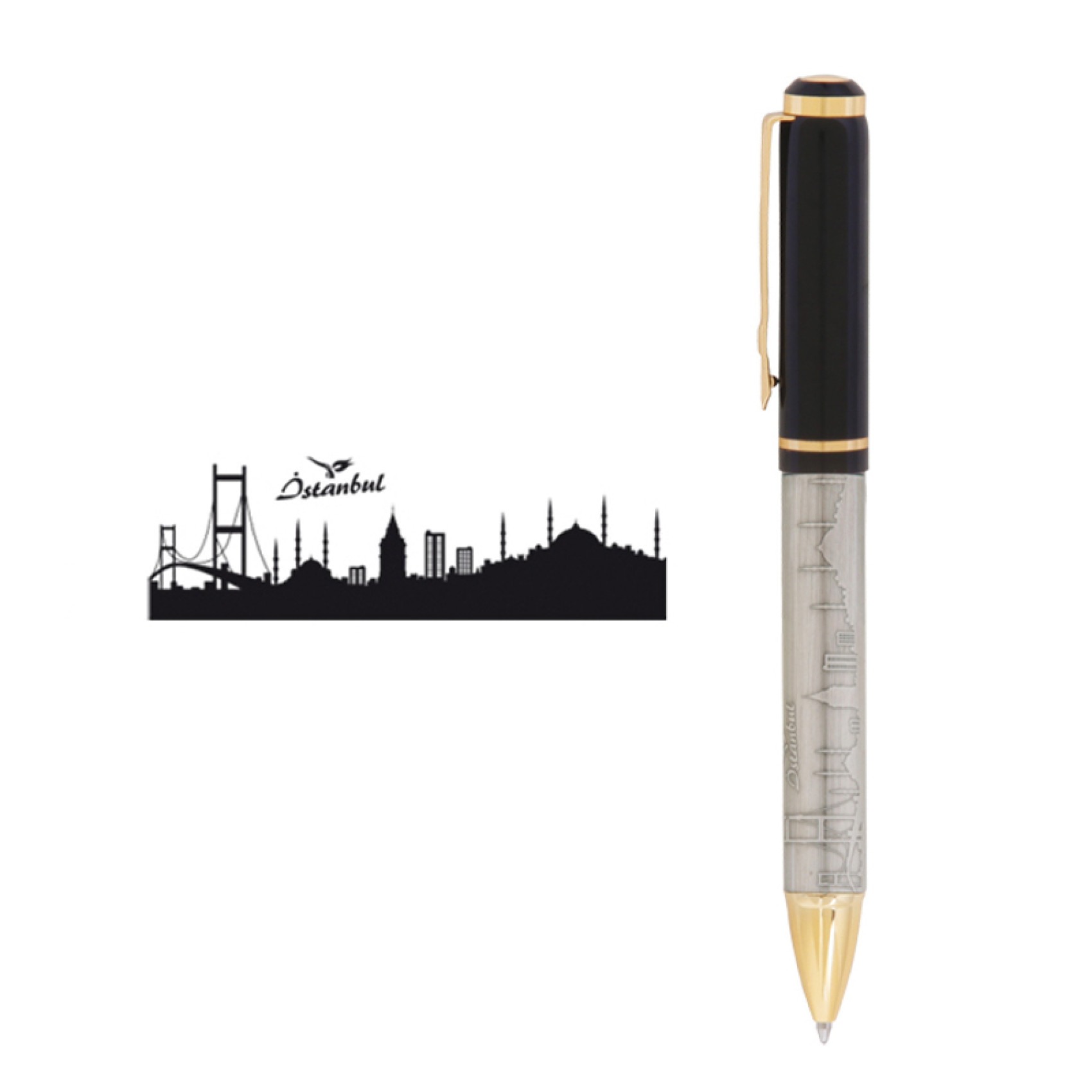 İstanbul Kabartma Tükenmez Kalem